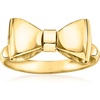 image:imageRossSimons Italian 14kt Yellow Gold Bow RingNo Gemstone