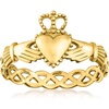 image:imageRossSimons Italian 14kt Yellow Gold Claddagh RingNo Gemstone