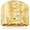 image:imageRossSimons Italian 14kt Yellow Gold DiamondCut Dome RingNo Gemstone