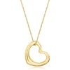 image:imageRossSimons Italian 14kt Yellow Gold Heart Pendant NecklaceNo Gemstone