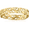 image:imageRossSimons Italian 14kt Yellow Gold Openwork Leaf RingNo Gemstone