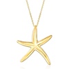 image:imageRossSimons Italian 14kt Yellow Gold Starfish NecklaceNo Gemstone