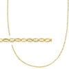 image:imageRossSimons Italian 14kt Yellow Gold Textured and Polished CableChain NecklaceNo Gemstone
