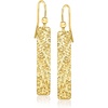 image:imageRossSimons Italian 18kt Gold Over Sterling Rectangular Drop Earrings