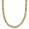 image:imageRossSimons Italian 8mm 14kt Yellow GoldPlated Byzantine Necklace 18 inches