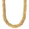 image:imageRossSimons Italian Golden Murano Glass Bead Torsade Necklace With 18kt Gold Over SterlingNo Gemstone