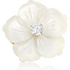 image:imageRossSimons Italian MotherOfPearl and 30 Carat CZ Flower Ring in 18kt Gold Over Sterlingmother of pearl