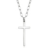 image:imageRossSimons Italian Sterling Silver Cross NecklaceNo Gemstone