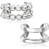 image:imageRossSimons Italian Sterling Silver Jewelry Set 2 Single Ear Cuffs