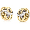 image:imageRossSimons Italian Sterling Silver and 18kt Gold Over Sterling Love Knot Earrings