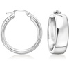 image:imageRossSimons RhodiumPlated Hoop Earrings