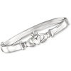 image:imageRossSimons Sterling Silver Claddagh Bangle Braceletno gemstone