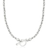 image:imageRossSimons Sterling Silver RopeChain Toggle NecklaceNo Gemstone