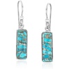 image:imageRossSimons Turquoise Drop Earrings in Sterling Silver