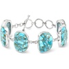 image:imageRossSimons Turquoise Toggle Bracelet in Sterling Silver 7 inches