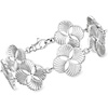 image:imageRossSimons Zina Sterling Silver Quatrefoil FanLink Bracelet 75 inches