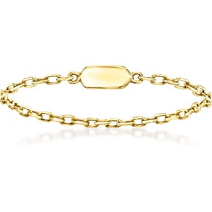 image:imagePure Collection by RossSimons 14kt Yellow Gold CableChain RingNo Gemstone