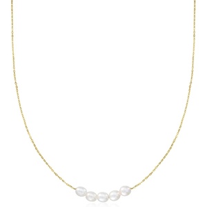 image:imagePure Collection by RossSimons 445mm Cultured Pearl Necklace in 14kt Yellow Gold 16 inches