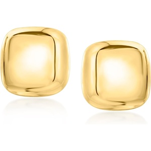 image:imagePure Collection by RossSimons Italian 10kt Yellow Gold Petite Square Stud Earrings