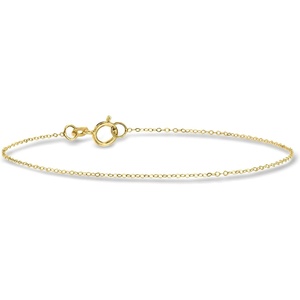 image:imagePure Collection by RossSimons Italian 1mm 10kt Yellow Gold CableChain Braceletno gemstone