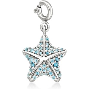 image:imageRossSimons 030 ct tw London Blue Topaz Starfish Charm in Sterling Silver