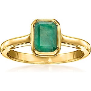 image:imageRossSimons 100 Carat Emerald Ring in 18kt Gold Over SterlingEmerald