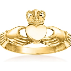 image:imageRossSimons 14kt Yellow Gold Claddagh RingNo Gemstone