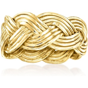 image:imageRossSimons 14kt Yellow GoldPlated Braided RingNo Gemstone