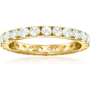 image:imageRossSimons 180 ct tw Swiss Blue Topaz Eternity Band in 18kt Gold Over SterlingTopaz