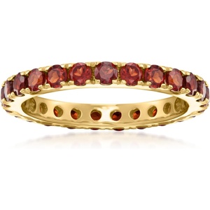 image:imageRossSimons 200 ct tw Garnet Eternity Band in 18kt Gold Over SterlingGarnet