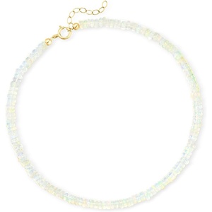 image:imageRossSimons 354mm Opal Bead Anklet in 14kt Yellow Gold 9 inches