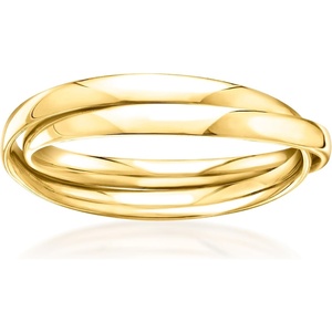image:imageRossSimons Italian 10kt Yellow Gold Rolling RingNo Gemstone