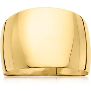 image:imageRossSimons Italian 14kt Yellow Gold Wide Dome RingNo Gemstone