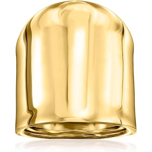image:imageRossSimons Italian 14kt Yellow Gold Wide RingNo Gemstone