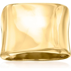image:imageRossSimons Italian 18kt Gold Over Sterling Asymmetrical SquareTop RingNo Gemstone