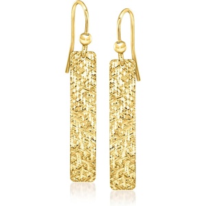 image:imageRossSimons Italian 18kt Gold Over Sterling Rectangular Drop Earrings