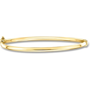 image:imageRossSimons Italian 3mm 10kt Yellow Gold Bangle Braceletno gemstone