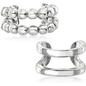 image:imageRossSimons Italian Sterling Silver Jewelry Set 2 Single Ear Cuffs