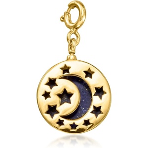 image:imageRossSimons Lapis Celestial Charm in 18kt Gold Over Sterling