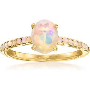 image:imageRossSimons Opal Birthstone Ring in 18kt Gold Over SterlingOpal
