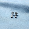 image:imagePure Collection by RossSimons 010 ct tw Diamond FlatBack Stud Earrings in Sterling Silver