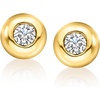 image:imagePure Collection by RossSimons 025 ct tw BezelSet LabGrown Diamond Bubble Earrings in 18kt Gold Over Sterling