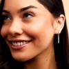 image:imagePure Collection by RossSimons 025 ct tw LabGrown Diamond Linear Bar Drop Earrings in 18kt Gold Over Sterling
