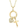 image:imagePure Collection by RossSimons 14kt Yellow Gold Circle Charm Holder Pendant