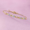 image:imagePure Collection by RossSimons 180 ct tw Aquamarine and 445mm Prehnite Bead Bracelet With 455mm Cultured Pearls in 18kt Gold Over Sterling75 Inches