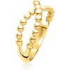 image:imagePure Collection by RossSimons 18kt Gold Over Sterling Crisscross Bead RingNo Gemstone