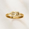 image:imagePure Collection by RossSimons 18kt Gold Over Sterling Knot RingNo Gemstone