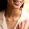 image:imagePure Collection by RossSimons Italian 3mm 18kt Gold Over Sterling Bead NecklaceNo Gemstone