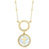 image:imagePure Collection by RossSimons Italian MotherOfPearl Cross Charm in 14kt Yellow Gold