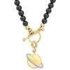 image:imageRossSimons 010 ct tw Diamond Planet Charm in 18kt Gold Over Sterling
